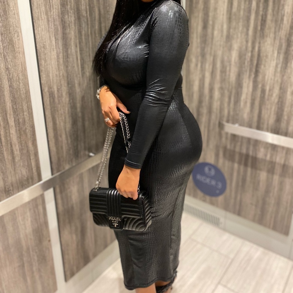 Black long dress